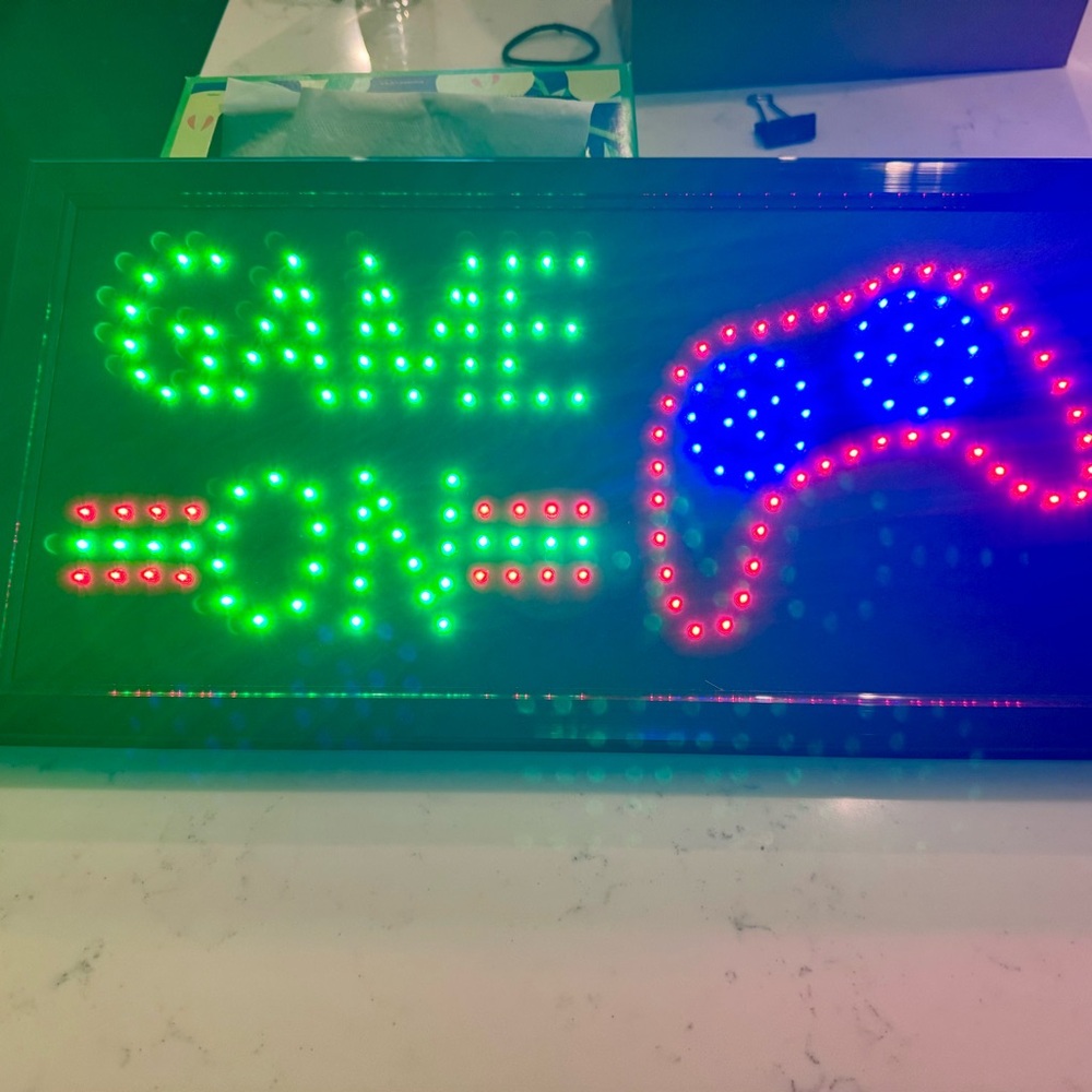 LED Game On Sign with Controller Design - Picture 3 of 3